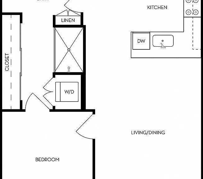 Claiborne | 1 Bed/1 Bath | 700-725 SF Claiborne | 1 Bed/1 Bath | 700-725 SF