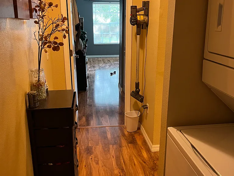 Laundry and the 2 bedrooms