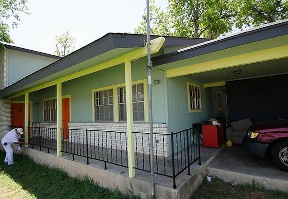 exterior painted using upbeat color palette