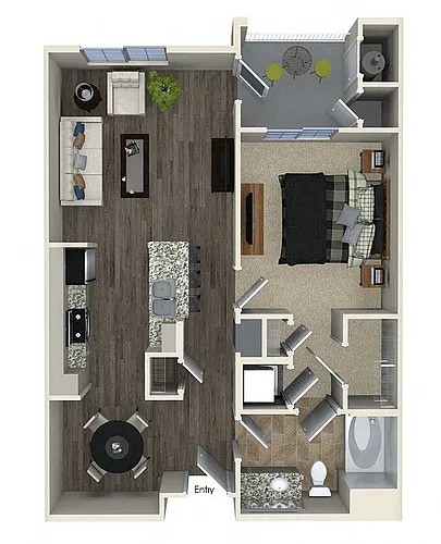 Floor plan A1 1X1