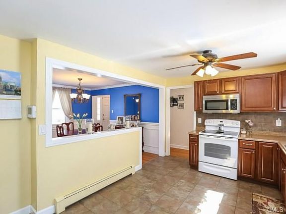 Kitchen is Open to Elegant Dining Room