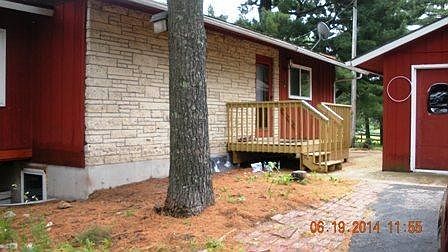 Entry deck from driveway