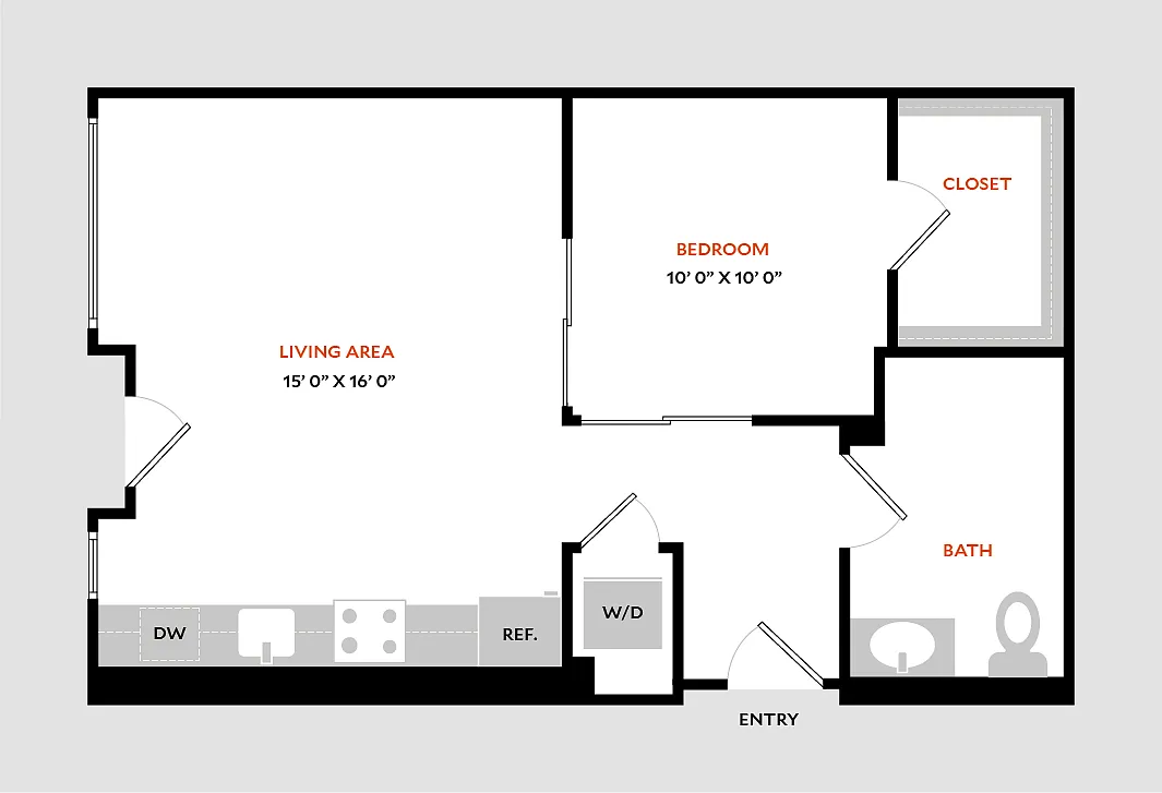 Floor plan Plan 1E