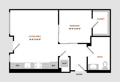 Floor plan Plan 1E
