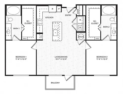 Floor plan B1