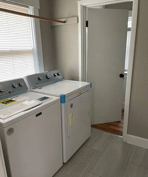 New washer/dryer set on first floor