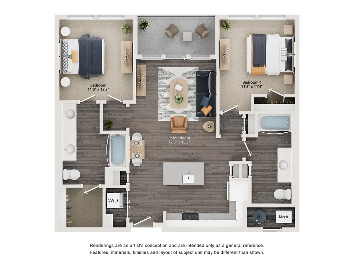 Floor plan B2-ADA