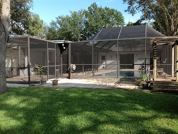 large enclosed pool area