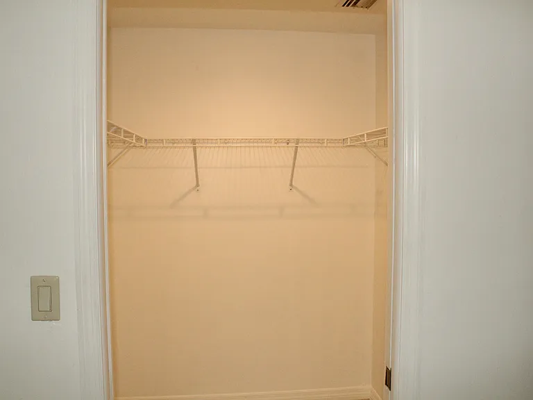 Master bedroom walk in closet