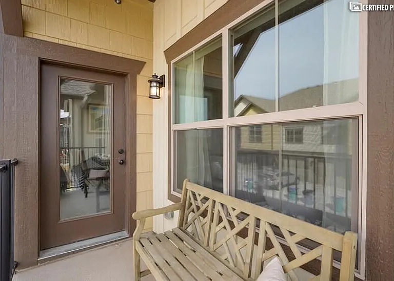 Attached patio overlooking mountain and water views!
