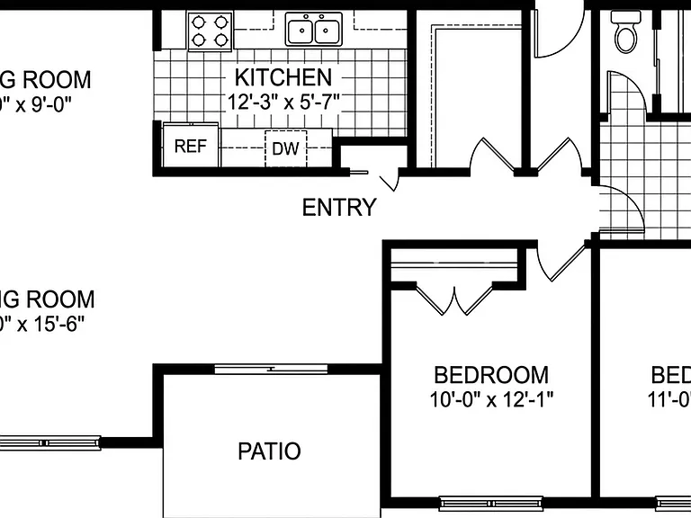 Nine05 Floor Plan (905sqft) Nine05 Floor Plan (905sqft)