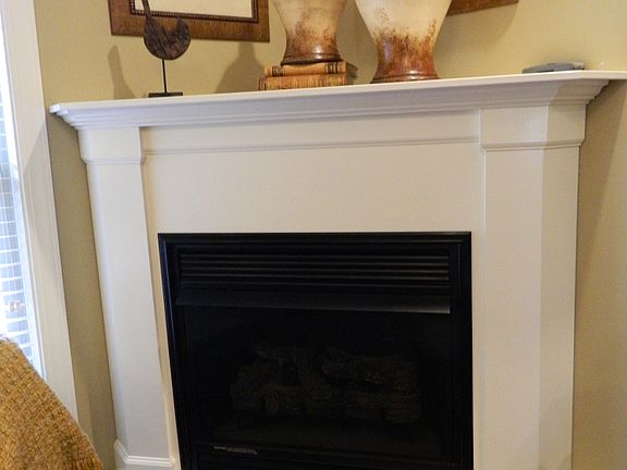 Fireplace with gas logs