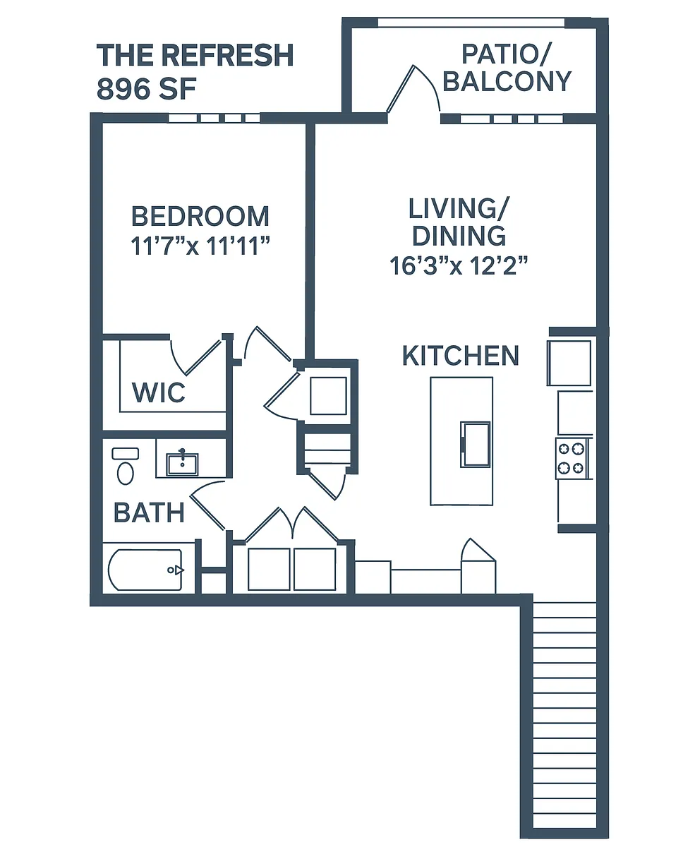 Floor plan The Refresh - Attached Garage