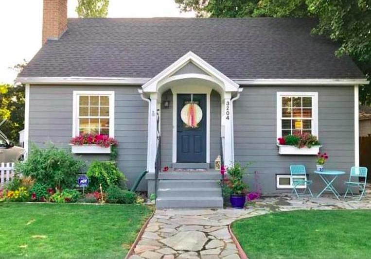the top two floors are rented out with tenants who are a couple with dogs