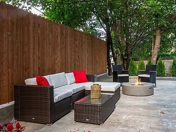 Common back patio space