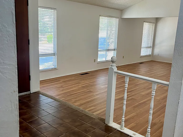 Entrance, hallway, living and dining rooms