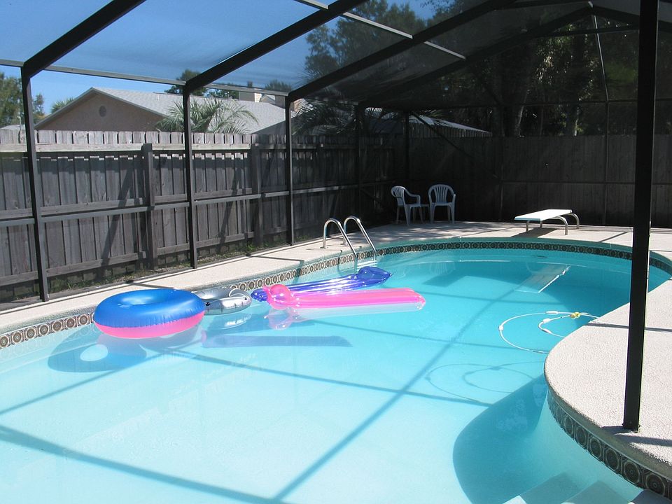 Screened in pool