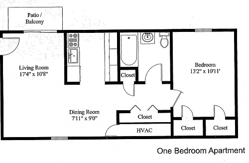 Floor plan 1 Bedroom