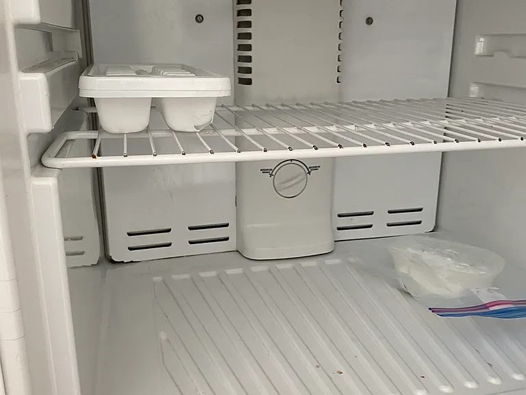 upper inside refrigerator