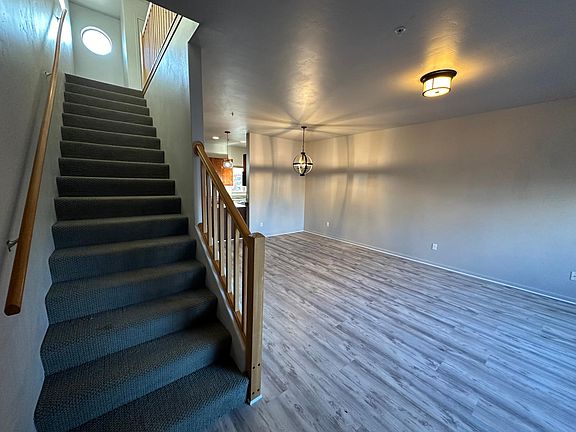 View from Front door to stairs leading to bedrooms