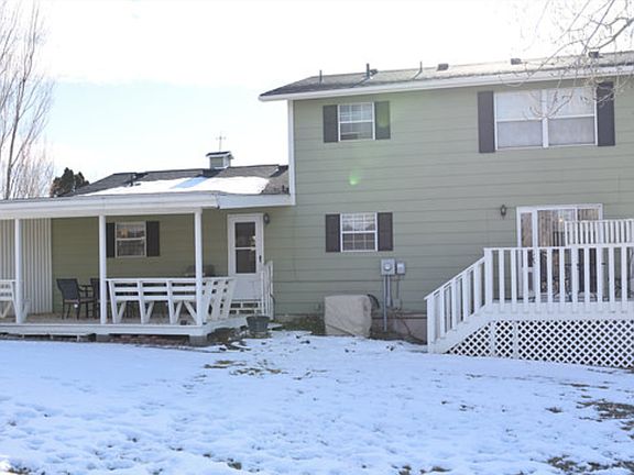 big yard with covered patio