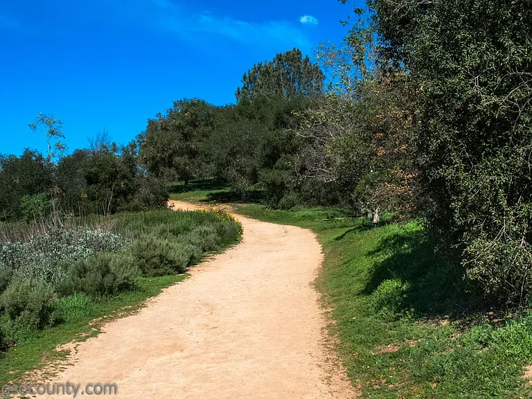 Beautiful hiking trails nearby from Peppertree Park.