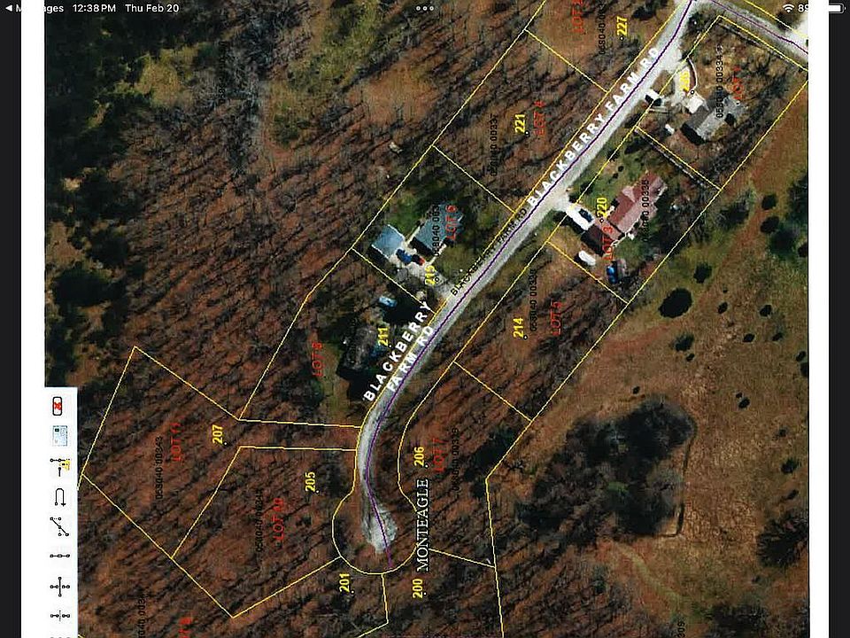 Aerial shows other homes