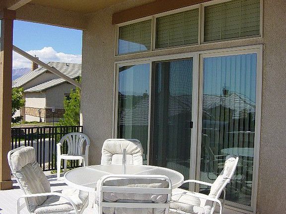 Deck with mountain views