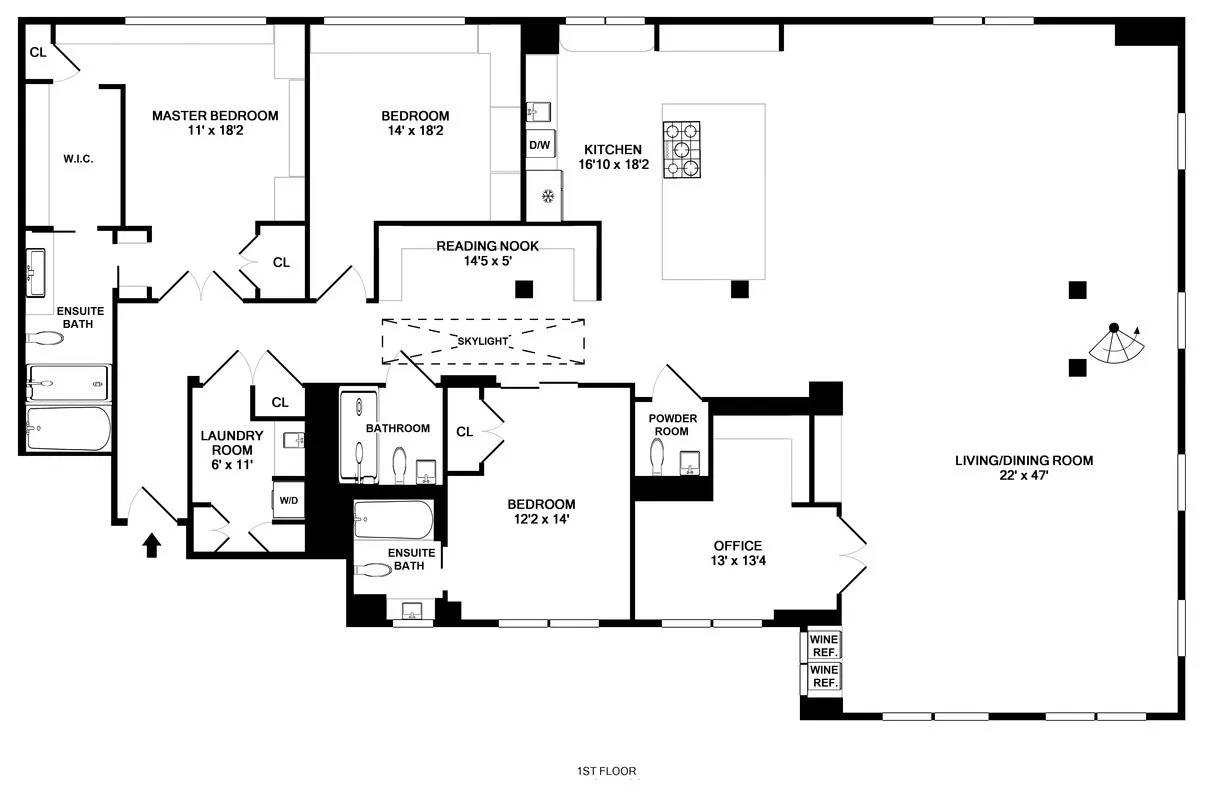 105 Hudson Street #11S in Tribeca, Manhattan | StreetEasy