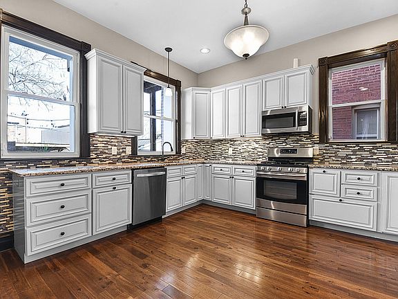 the kitchen