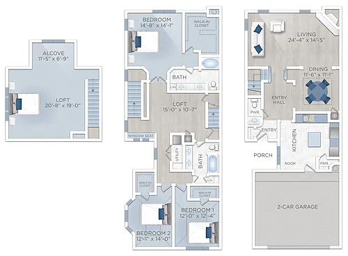 Floor plan Venice (U-V)