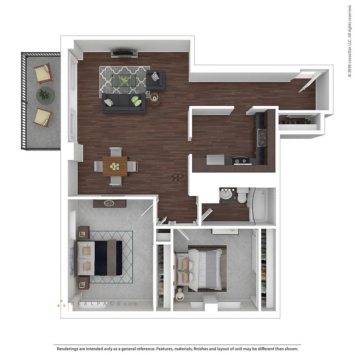 Floor plan 2B1B