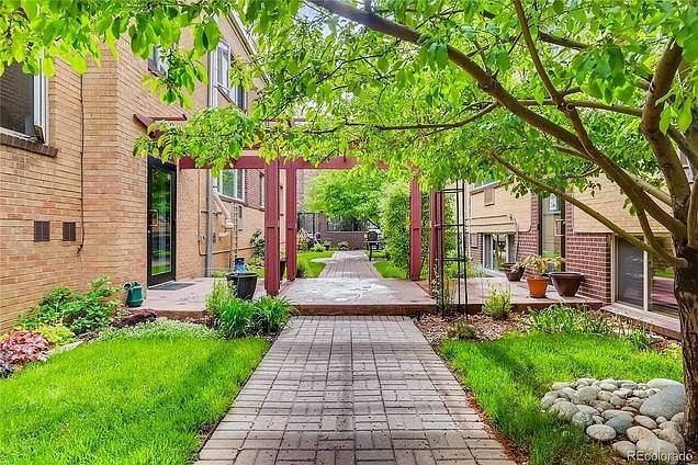 Courtyard view North, Unit 103 on left side of photo