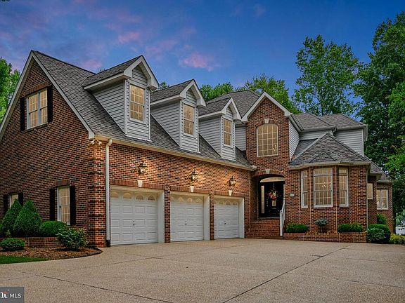 Dusk settling over the street side of home