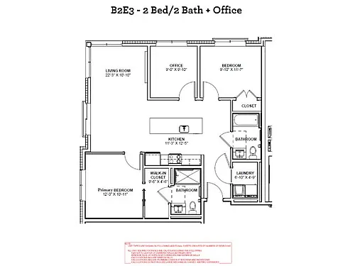 Floor plan B2E3