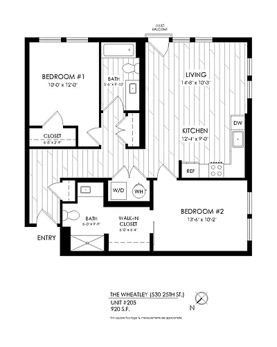 Floor plan 2 Bedroom