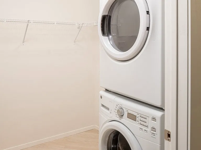 Full-size washer & dryer in all apartments