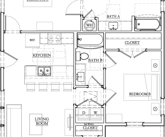 2 Bed Blackberry Twin - ADA 2 Bed Blackberry Twin - ADA