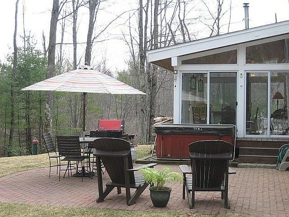 Brick Patio & Hot Tub