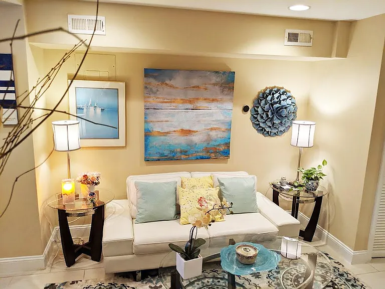 Fashionable and comfortable living area.