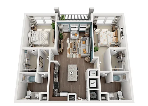 Floor plan Keene (B1)
