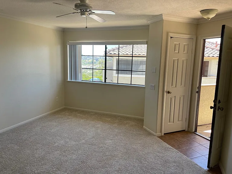 Living room with closet