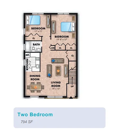 Floor plan 2 Bedroom