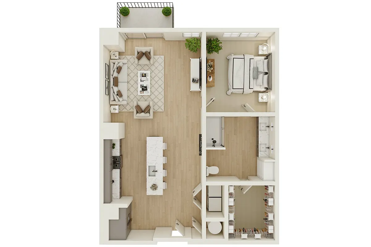 Floor plan 1C (Type A)