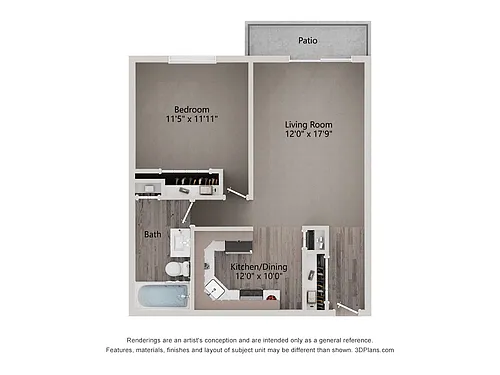 Floor plan Lily - Elevated