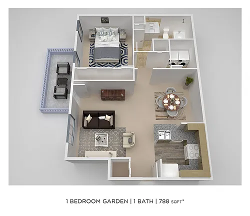 Floor plan One Bedroom
