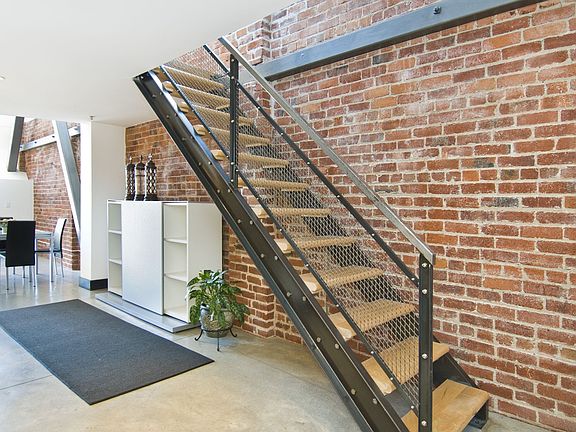 Stairs to loft area 