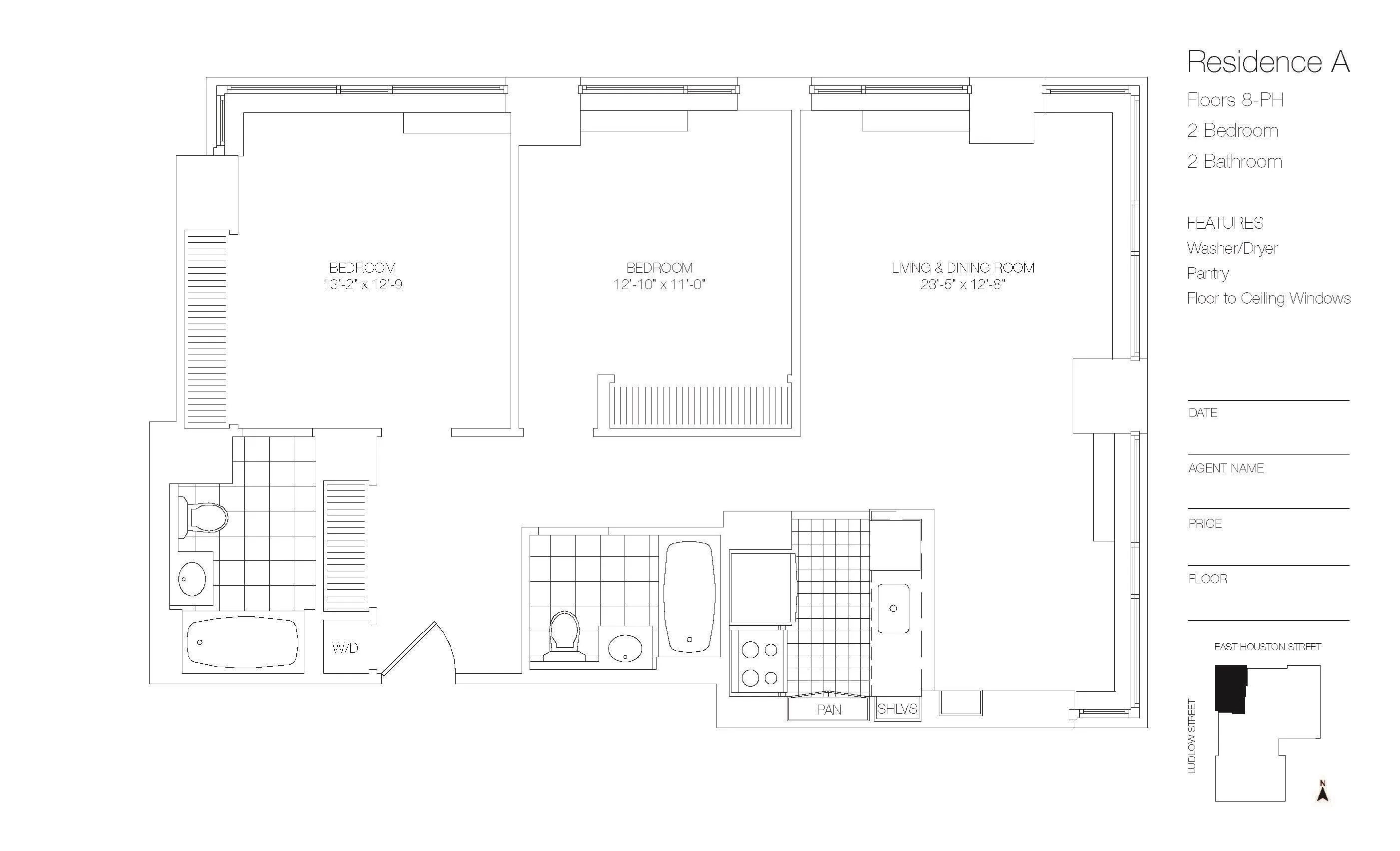 188 Ludlow Street #18A in Lower East Side, Manhattan
