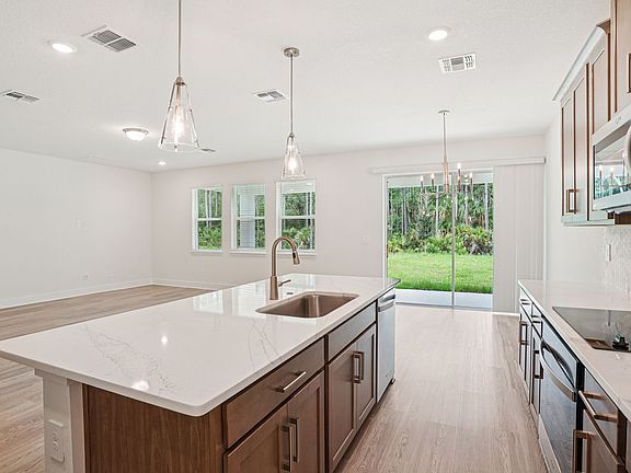 Views from kitchen, dining area, and great room