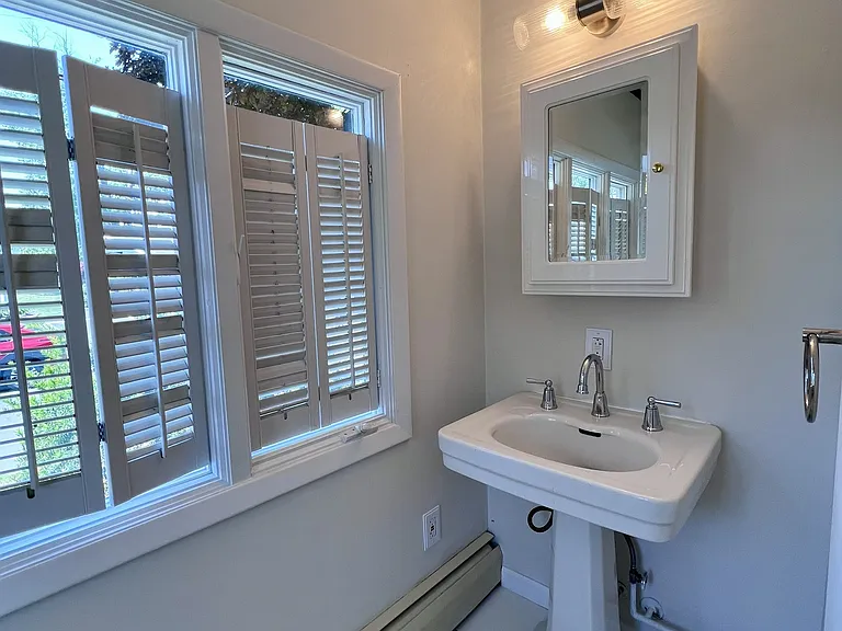 First-floor bathroom